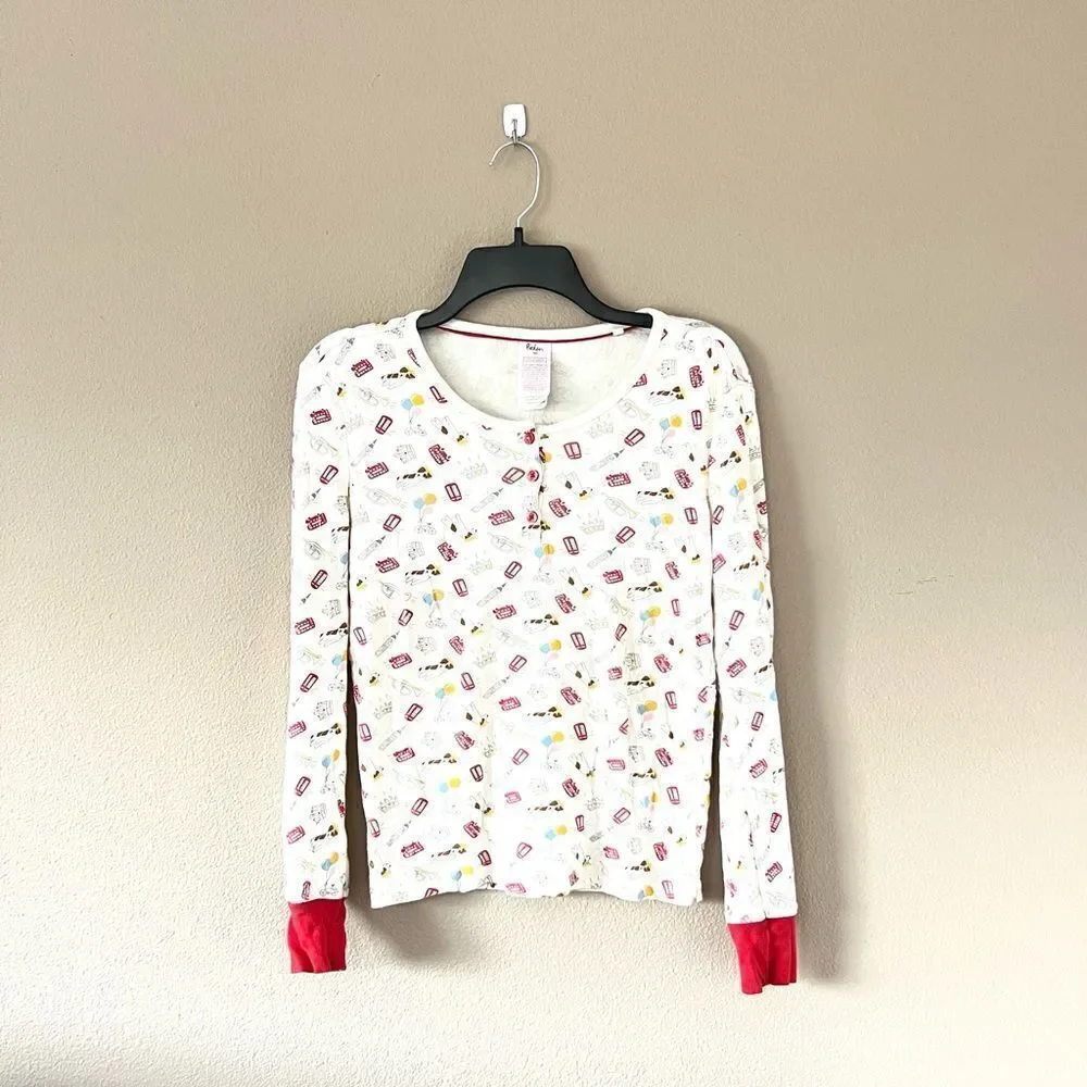 Boden Dog Print Pajama Top